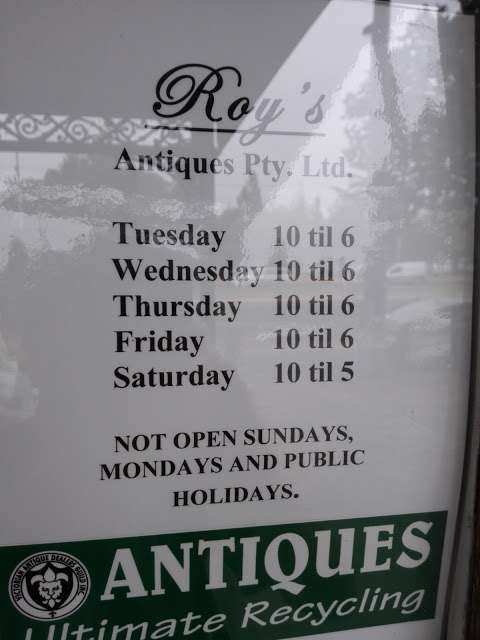 Photo: Roy's Antiques Pty Ltd